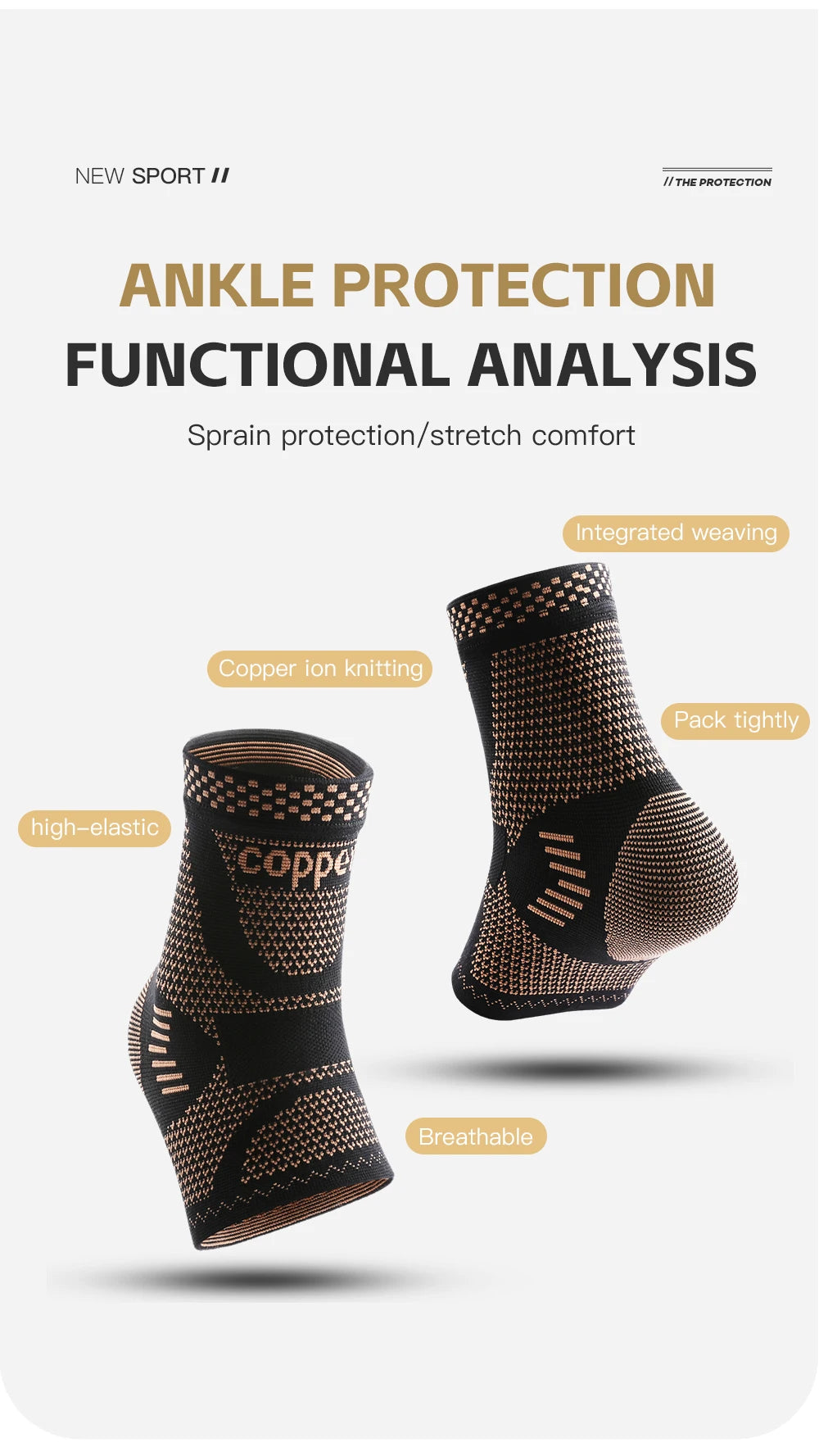 FormFit™ x CopperFit Ankle Brace